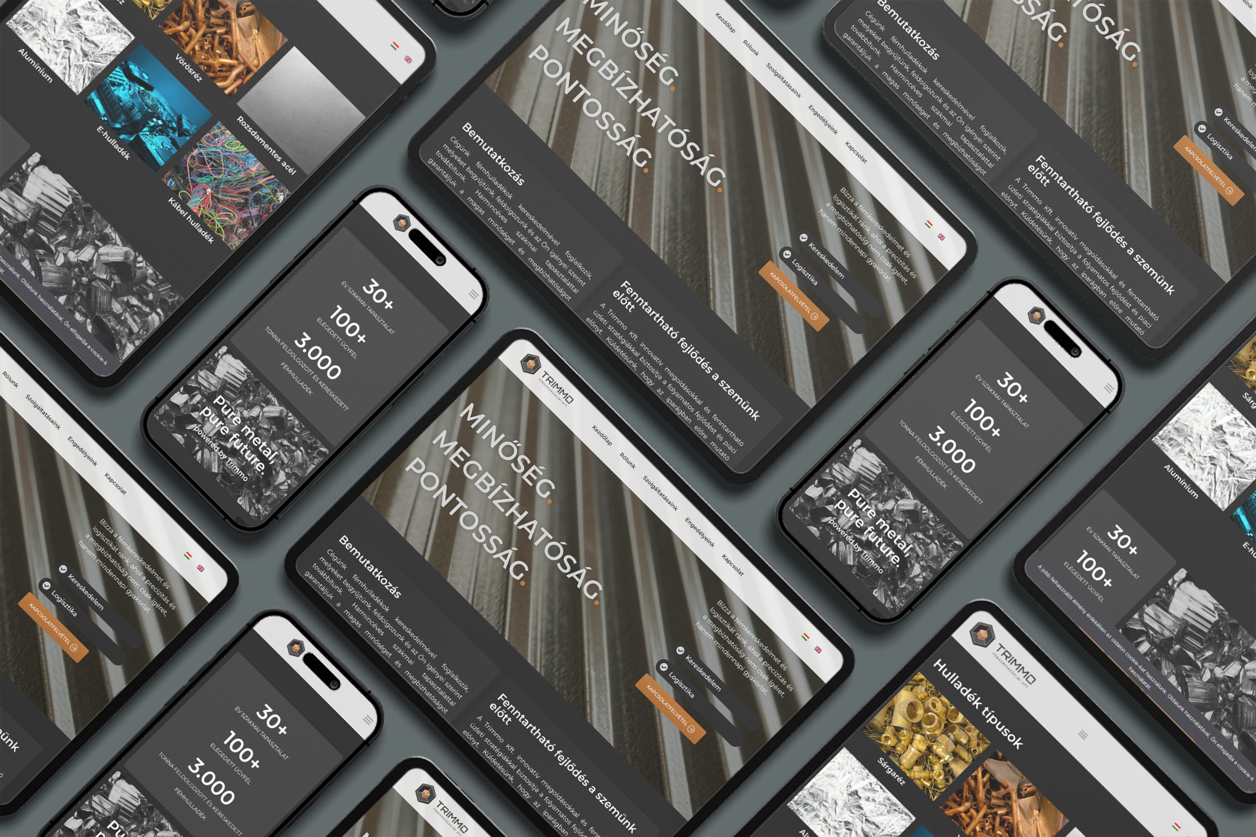 Trimmo weboldal design – Avanscript